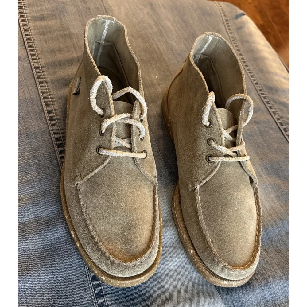 Sebago Dockside Men's Brown Sand Suede Lace Up Chukka Boots Size 9 Ankle - Picture 2 of 8